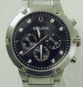 Bulova Diamond Accented Chronograph. Pre-Owned.