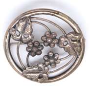 Lot of 3 Sterling Silver Brooches and Pendant