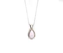 3.00ctw Pear Cut Pink Topaz Pendant Necklace in 14K