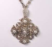 Incredible Vintage Irish Cross Pendant in Sterling Silver