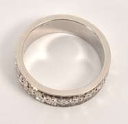 Fascinating 14k White Gold Band