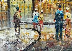EXCEPTIONALLY HAND PAINTED OIL PAINTING ON CANVAS