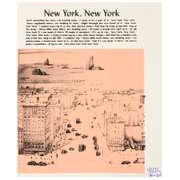 Ringo Daniel Funes (Protege of Andy Warhol's Apprentice, Steve Kaufman), "New York, New York" One-of-a-Kind Hand Pulled Silkscreen on Canvas, Hand Signed with Letter of Authenticity.