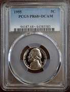 1955 5C PCGS PR68+DCAM.
