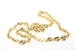 Sublime 14kt gold rope chain