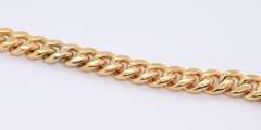 Majestic Yellow Gold Curb Link Chain Necklace