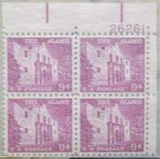 55 9 Cent Mint US Plate Blocks