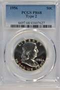 Near Flawless 1956 PCGS PR68 graded Franklin Half Dollar