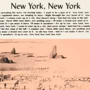 Ringo Daniel Funes (Protege of Andy Warhol's Apprentice, Steve Kaufman), "New York, New York" One-of-a-Kind Hand Pulled Silkscreen on Canvas, Hand Signed with Letter of Authenticity.