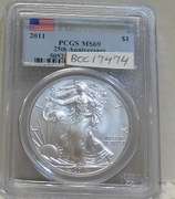 2011 Unc Silver Eagle PCGS MS-69