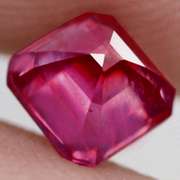 Amazing 1.73ct reddish pink emerald cut Ruby