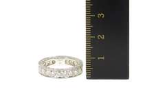 Platinum 2.10 Ctw Diamond Eternity Vine Wedding Band Ring