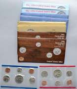 2 Each 1985 1990 1991 & 1994 US Mint Sets.