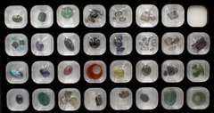 Tray of Loose Colored Gemstones