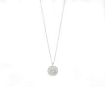 David Yurman Diamond D Pendant Necklace in 18K