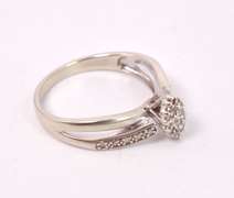 Dazzling Diamond Cluster Ring in White Gold