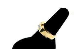 MENS 14 KT GOLD DIAMOND BAND