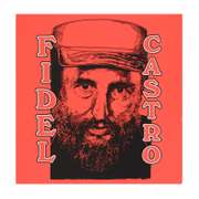 Steve Kaufman (1960-2010) "Fidel Castro" Limited Edition Silkscreen on Canvas, Numbered 36/50 and Hand Signed Inverso with Letter of Authenticity.