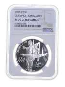 PF70 UCAM 1995-P XXVI Olympiad Gymnastics Commem. Silver Dollar - NGC