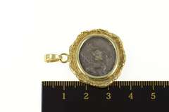 14K Yellow Gold Pegasus & Corinth Stater 4th Century BC Coin Pendant
