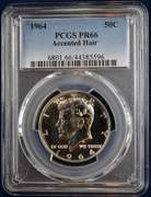 1964 Proof Accented Hair Kennedy Half Dollar PCGS PR66