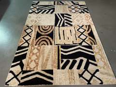 CARVED MODERN WOOL RUG 5x8