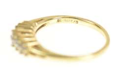 14K Yellow Gold Graduated Diamond Classic Statement Band Ring