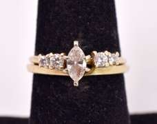 Ravishing Approx. 0.48 CTW Diamond Wedding Set in 14K Yellow Gold