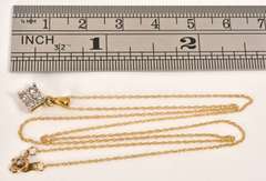 Cute Diamond Pendant on Necklace