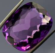 Simply stunning 19.02ct royal purple created Amethyst