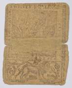 1759 Colonial Delaware 20 Shillings Note