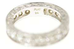 Platinum 2.10 Ctw Diamond Eternity Vine Wedding Band Ring