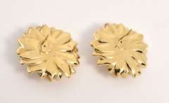 Neat 14k Sunflower Earrings
