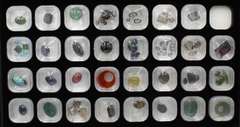 Tray of Loose Colored Gemstones