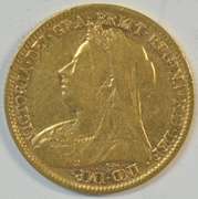 Very attractive 1899 Great Britain Gold Half Sovereign