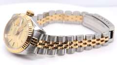 Rolex Datejust 2 Tone Champagne Dial on Jubilee Bracelet Watch