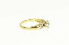 14K Yellow Gold 0.95 Ctw Classic Three Diamond Engagement Ring