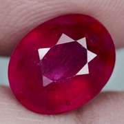Vivid imperial red 3.77ct oval cut Ruby