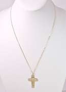 Unique Cross Pendant in Yellow Gold