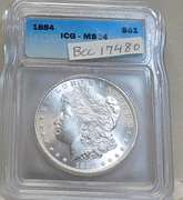 1884 Morgan Dol ICG MS-64 PQ