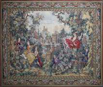 "Jeux Galants" Gallant Players Tapestry