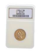 VF35 1856-S $5 Liberty Head Gold Half Eagle - Graded NGC