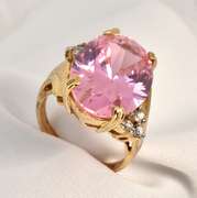 Bold Pink CZ Ring