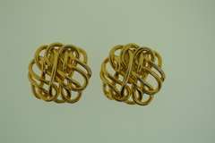 Gold Plated Celtic Knot Large Earclip