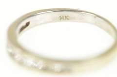 14K White Gold 0.50 Ctw Classic Diamond Wedding Band Ring
