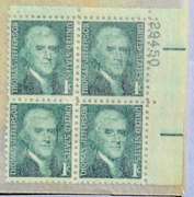 12 40 Cent and 23 1 Cent Mint US Plate Blocks