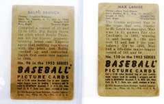2 Bowman 1952 Baseball Cards