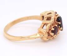 Fabulous Yellow Gold Garnet Ring