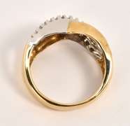 Stylish Diamond Bypass Ring
