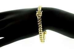Lush 10kt Yellow Gold Curb Chain Bracelet